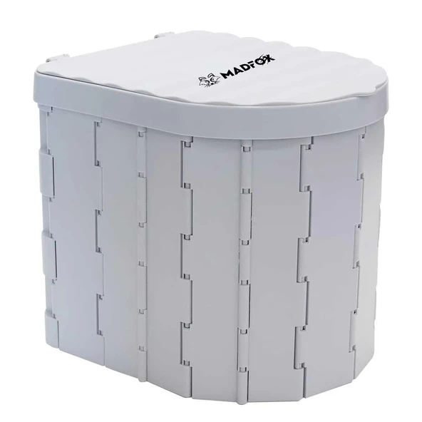 adfox Bi-Pot Katlanır Portatif Kamp Tuvaleti [WC] GRİ - 1