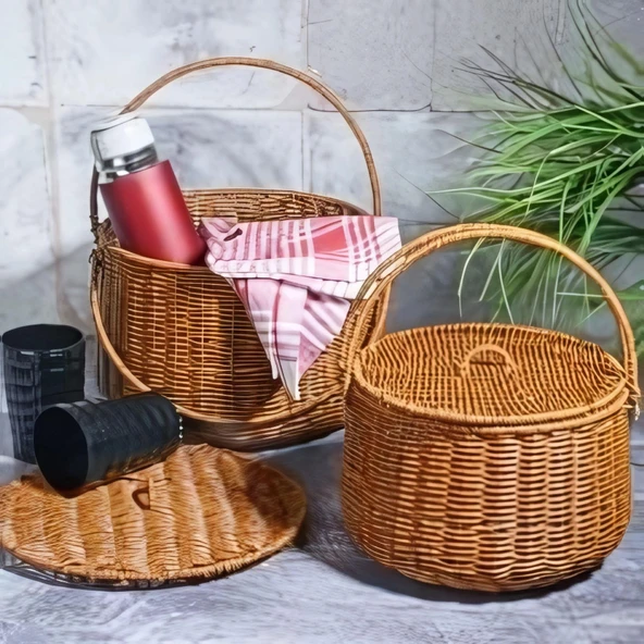 SPT-284 YUVARLAK PIKNIK SEPETI BUYUK