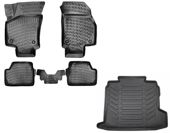 Rizline Opel Astra H SEDAN 2004-2013 Yılları Arası Uyumlu 3D Havuzlu Paspas + Bagaj Havuzu Set