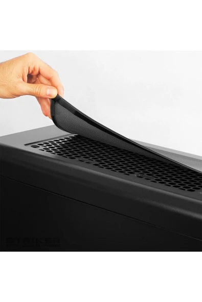 Green STRIKER Midtower 3X120MM Fan Siyah Bilgisayar Kasası 6X120MM Fan Desteği (Psuyok) - 3