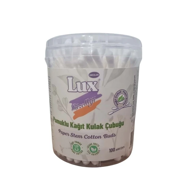 LUX PAMUKLU KAĞIT KULAK ÇUBUĞU 100'LÜ ürün görseli