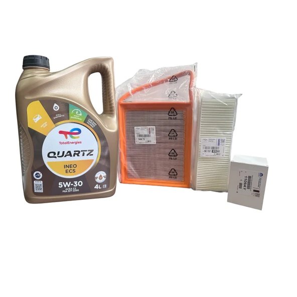 Citroen Celysee Filtre Bakım Seti 1.6 Dizel Euro5 (Motor Yağlı Set) ürün görseli