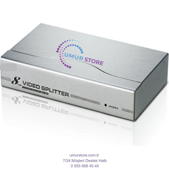 VGA Video Çoklayıcı (8 Port Video Splitter), 1920 x 1440 Dpi, 350 Mhz Videobant GENIŞLIĞI ürün görseli 1