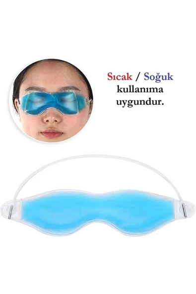 Coverzone Termojel Göz Maskesi,Göz İçin Kompres Jel,Göz Altı Morlukları Azaltmaya Soğuk Sıcak Kompres Jel