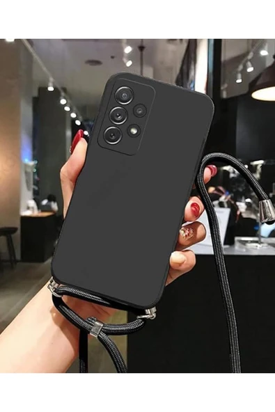 Coverzone Vivo Y28 4G ile Uyumlu İpli Boyun Askılı Silikon Kılıf boyun çapraz asılabilen İpli Kılıf ürün görseli