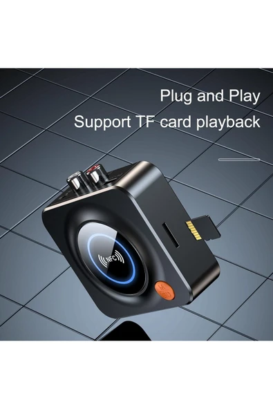 Coverzone HI-FI için Bluetooth Adaptörü, Hoparlörler için Bluetooth Alıcısı (3,5 mm AUX, RCA, TF, NFC) C52 - Resim 6