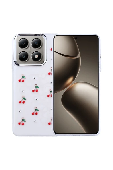 Coverzone Xiaomi 14T ile uyumlu Kılıf Airbag Köşeli Şeffaf Baskılı Z-Kutup ürün görseli