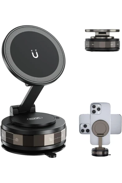 Xo Magsafe Uyumlu Araç Telefon Tutucu – Güçlü Manyetik Vakumlu, 360° Ayarlı Stand, iPhone C176 ürün görseli