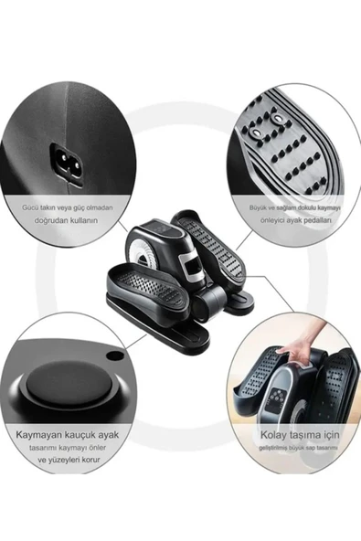 Coverzone Kumandalı Elektrikli Ayak Egzersiz Bisikleti | LCD Ekranlı Portatif Rehabilitasyon Cihazı TY-005 - 3