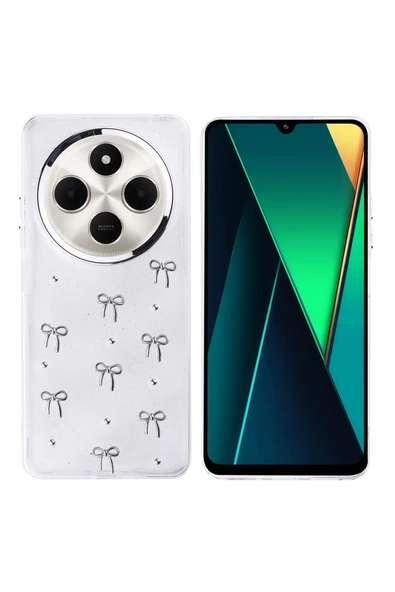 Coverzone Xiaomi Redmi 14C 4G ile uyumlu Kılıf Airbag Köşeli Şeffaf Baskılı Z-Kutup ürün görseli