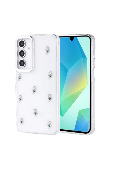 Coverzone Samsung Galaxy A26 ile uyumlu Kılıf Airbag Köşeli Şeffaf Baskılı Z-Kutup ürün görseli