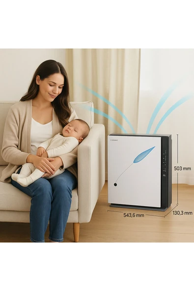 Coway Hava Temizleyici AP-1005AH - HEPA Filtreli, 5 Filtreli, Sessiz, Sensörlü, Otomatik Modlu - Resim 4