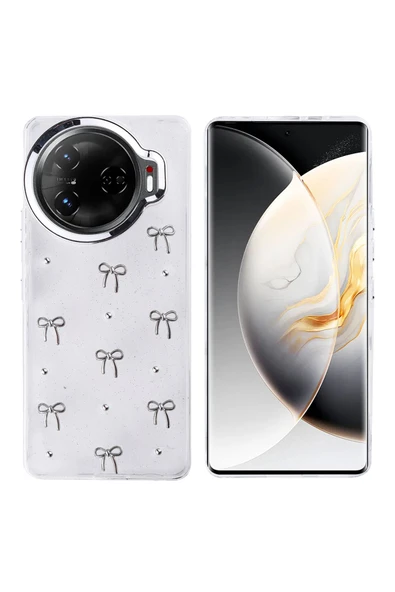 Coverzone Tecno Camon 30 Pro 5G ile uyumlu Kılıf Airbag Köşeli Şeffaf Baskılı Z-Kutup ürün görseli