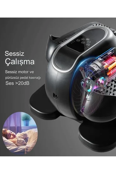 Coverzone Kumandalı Elektrikli Ayak Egzersiz Bisikleti | LCD Ekranlı Portatif Rehabilitasyon Cihazı TY-005 - 5