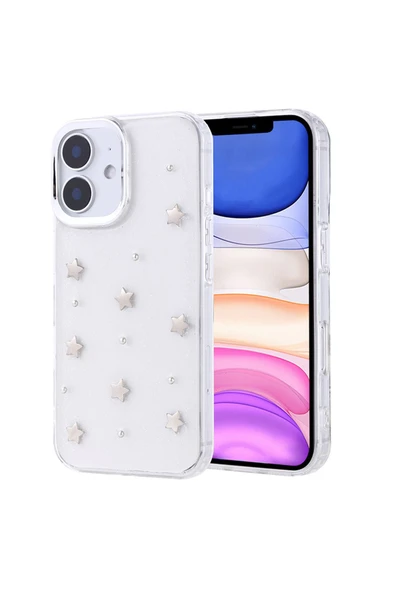 Coverzone iPhone 11 ile uyumlu Kılıf Airbag Köşeli Şeffaf Baskılı Z-Kutup ürün görseli