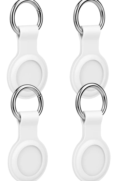 Coverzone Anahtarlıklı Silikon Kılıf A010 Koruyucu Anahtarlık Beyaz 4'lü Paket ürün görseli