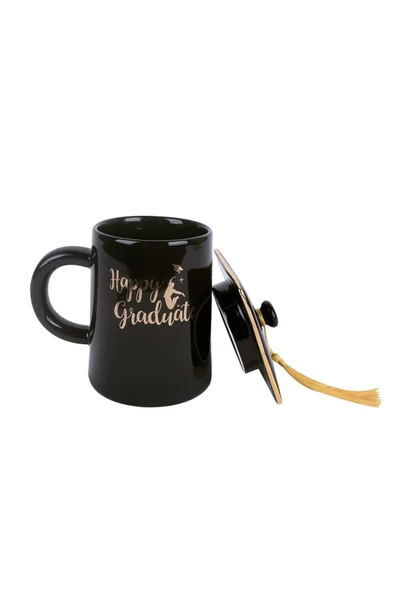 Coverzone Mezuniyet Temalı Seramik Kupa Mug Bardak Hediyelik Dekoratif Süs Kupa - Resim 3