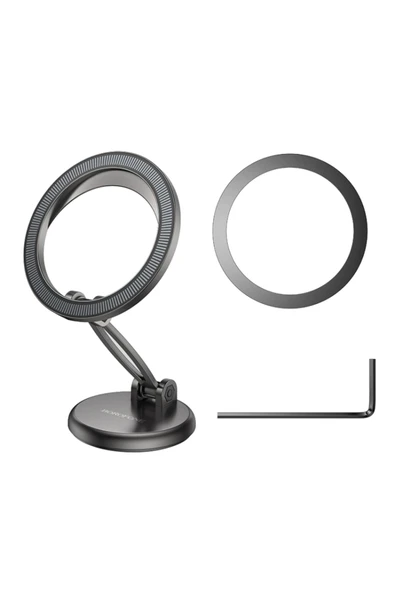 Borofone Araç İçi Telefon Tutucu 4.5-7 inç Telefonlar İçin Güçlü Mıknatıs Elektronlu Yüzey Teknolojisi BH114 - Resim 5