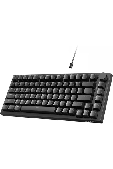 Coverzone Beyaz Işıklı Hot Swap Kablolu Mekanik Oyun Klavyesi Ajazz AK820 Kırmızı Switch ürün görseli