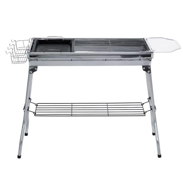 Madfox Grillmate Portatif Katlanır BBQ Mangal SİLVER - 3