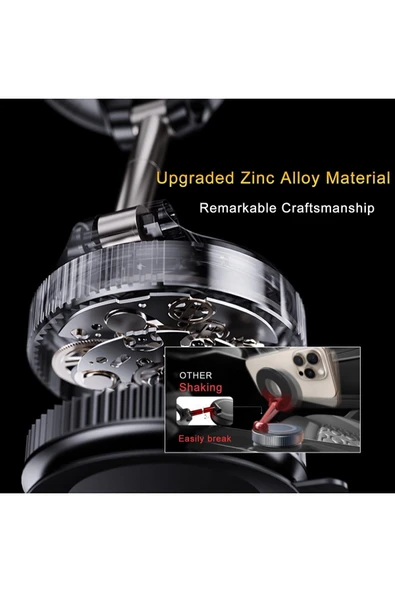 Coverzone Kablosuz Araç İçi Cep Telefonu Plastik Kaplama Tutucu Araç içi Montaj (Sadece Düz Zeminler için) X68 - Resim 2