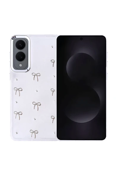 Coverzone Samsung Galaxy S25 Plus ile uyumlu Kılıf Airbag Köşeli Şeffaf Baskılı Z-Kutup ürün görseli