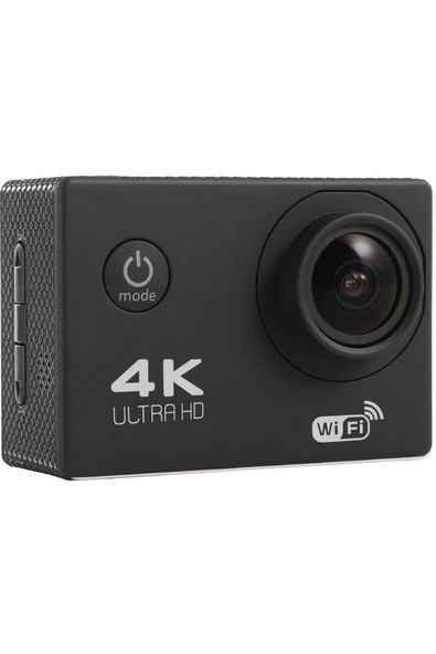 Coverzone 4K Aksiyon Kamerası H16 - 16MP, 170° Geniş Açı, 30M Su Geçirmez, WiFi, 64GB Destekli, 4K 30FPS - Resim 2