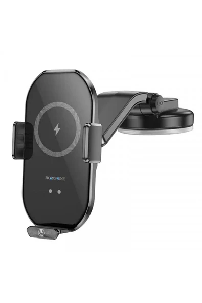 Borofone Araç Telefon Tutucu ve Kablosuz Şarj Cihazı Qi Uyumlu | Hızlı Şarj 15W | Otomatik Açma-Kapama BH206 ürün görseli