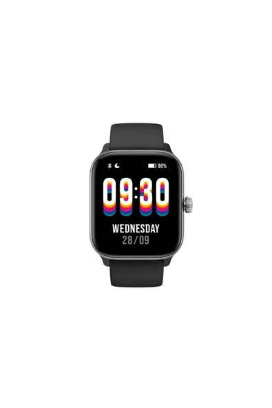 X-Level X-wearlife Amoled Ekran 3d Animasyon Özellikli Bluetooth Aramalı Siyah Akıllı Saat - Resim 2