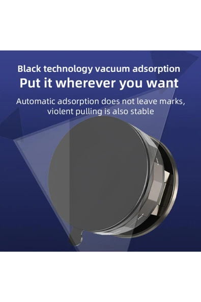 Xo Magsafe Uyumlu Araç Telefon Tutucu – Güçlü Manyetik Vakumlu, 360° Ayarlı Stand, iPhone C176 - Resim 5