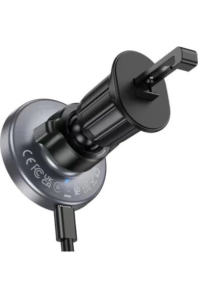Borofone MagSafe ile Uyumlu Mıknatısla Sabitlenen Kablosuz Şarj Destekli Araç Telefon Tutucu BH211 - Resim 3