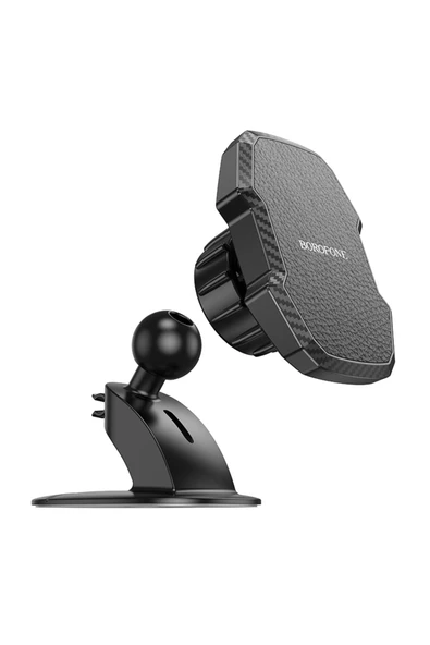 Borofone Araç İçi Telefon Tutucu 4.5-7.0 inç Uyumlu Dayanıklı ABS+Silikon Malzeme Merkezi Konsol Montaj BH111 - Resim 3