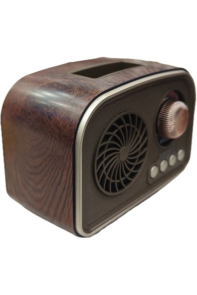 Coverzone Mini Boy Retro Bluetooth Radyo Hoparlör Klasik Tasarım, Kablosuz Bağlantı Cz1010bt 135 X 95 X 75 Mm - Resim 6