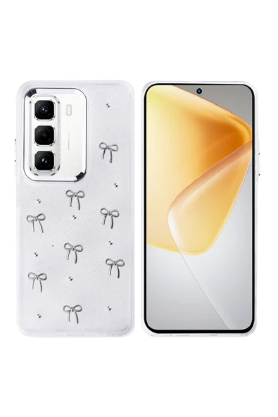 Coverzone İnfinix Hot 50 Pro Plus 4G ile uyumlu Kılıf Airbag Köşeli Şeffaf Baskılı Z-Kutup ürün görseli