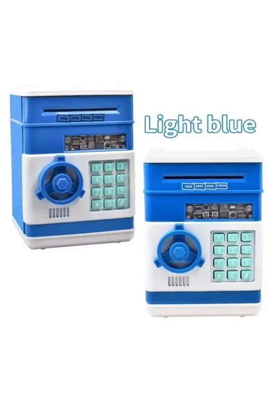 Coverzone Melodili ATM Metal Ve Kağıt Para Kumbarası Şİfreli Para Biriktirme Alışkanlığı Dekoratif Hediyelik - Resim 5
