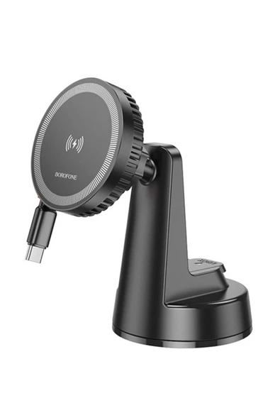 Borofone Magsafe ile Uyumlu Araç Telefon Tutucu 5W/7.5W/10W/15W Hızlı Şarj Desteği iPhone ile Uyumlu BH208 ürün görseli