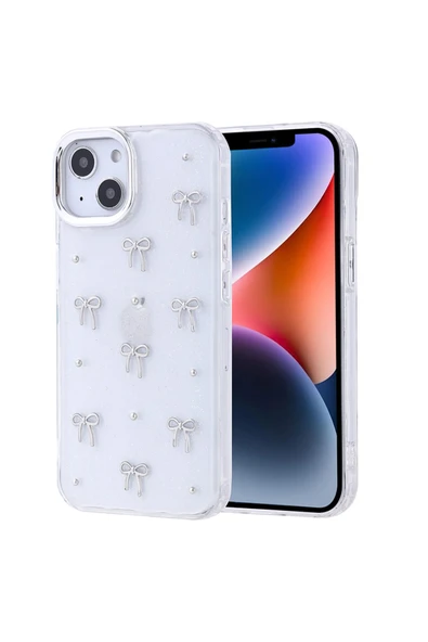 Coverzone iPhone 13 ile uyumlu Kılıf Airbag Köşeli Şeffaf Baskılı Z-Kutup ürün görseli