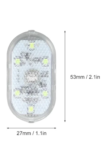 Coverzone Manyetik LED Atmosfer Işığı – USB Şarjlı, Dokunmatik Anahtarlı, Araba Bagaj Torpido Aydınlatma HSN13 - Resim 7