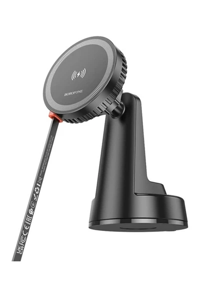 Borofone Magsafe ile Uyumlu Araç Telefon Tutucu 5W/7.5W/10W/15W Hızlı Şarj Desteği iPhone ile Uyumlu BH208 - Resim 6