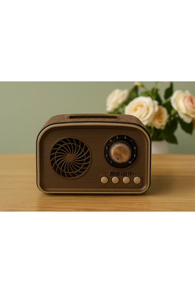 Coverzone Mini Boy Retro Bluetooth Radyo Hoparlör Klasik Tasarım, Kablosuz Bağlantı Cz1010bt 135 X 95 X 75 Mm - Resim 8