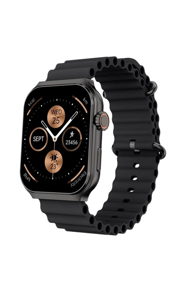 X-Level X-wearsmart 49mm Bluetooth Aramalı Siyah Akıllı Saat - Resim 2