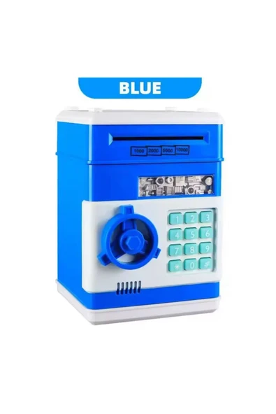 Coverzone Melodili ATM Metal Ve Kağıt Para Kumbarası Şİfreli Para Biriktirme Alışkanlığı Dekoratif Hediyelik - Resim 4