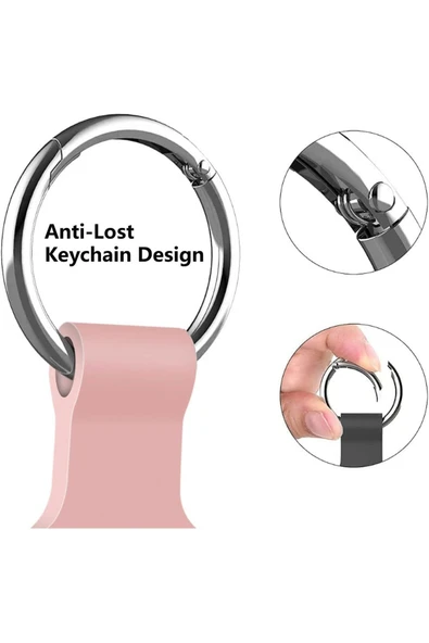 Coverzone Uyumlu Anahtarlıklı Silikon Kılıf A010 Koruyucu Anahtarlık Kırmızı 6'lı Paket - Resim 3