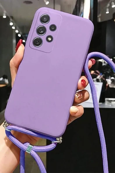 Coverzone Xiaomi Redmi A5 4G ile Uyumlu İpli Boyun Askılı Silikon Kılıf boyun çapraz asılabilen İpli Kılıf ürün görseli