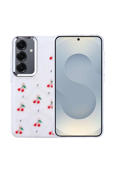 Coverzone Samsung Galaxy S24 Plus ile uyumlu Kılıf Airbag Köşeli Şeffaf Baskılı Z-Kutup ürün görseli