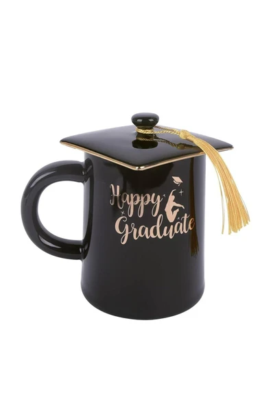 Coverzone Mezuniyet Temalı Seramik Kupa Mug Bardak Hediyelik Dekoratif Süs Kupa - Resim 2