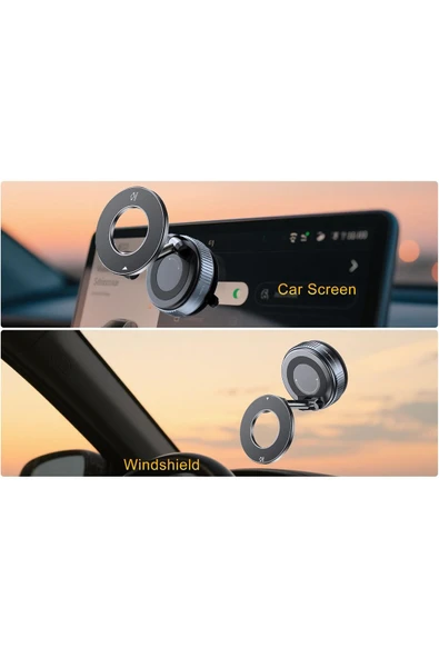 Coverzone Kablosuz Araç İçi Cep Telefonu Plastik Kaplama Tutucu Araç içi Montaj (Sadece Düz Zeminler için) X68 - Resim 6