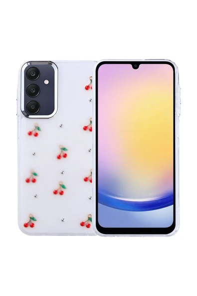 Coverzone Samsung Galaxy A15 ile uyumlu Kılıf Airbag Köşeli Şeffaf Baskılı Z-Kutup ürün görseli