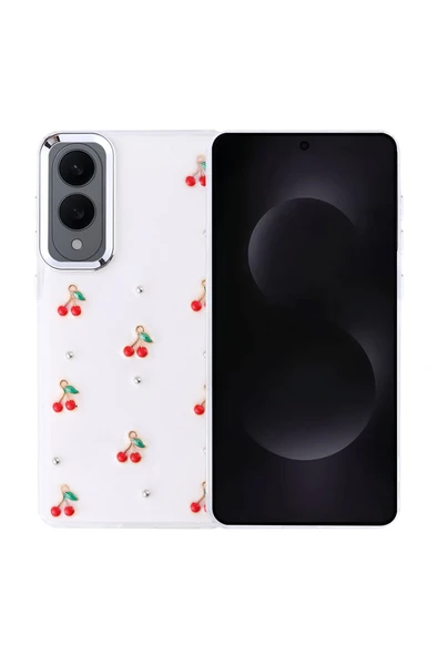 Coverzone Samsung Galaxy S25 Plus ile uyumlu Kılıf Airbag Köşeli Şeffaf Baskılı Z-Kutup ürün görseli