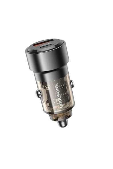 Borofone Araç Çakmak Şarj 38W Dual Port PD20W + QC3.0 Yüksek Tablet Telefon ve Şarj Araba Çakmak Şarj BZ20 - Resim 4